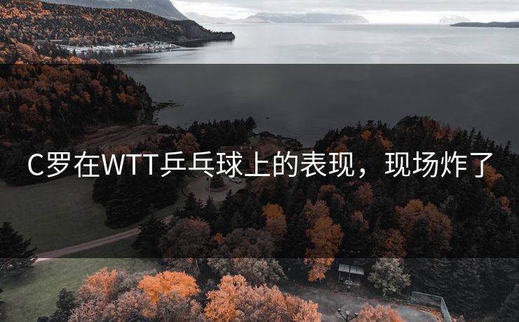 C罗在WTT乒乓球上的表现，现场炸了